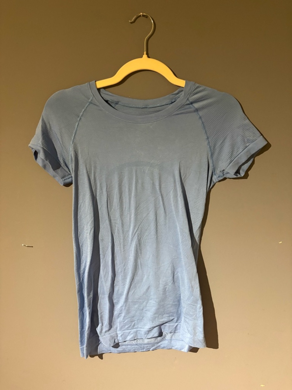 lululemon athletica Light Blue Short Sleeve Tech Tee
